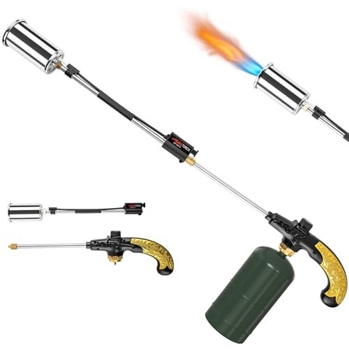 Weed torch with push button - weed,
