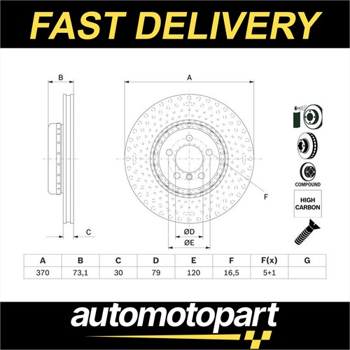 Bosch brake disc - disc, single