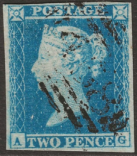 1849 two penny blue - two,