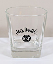 Jack Daniels - Old No.7 Whiskey -Square Glass tumbler -Home Bar, Great Gift!VGC!