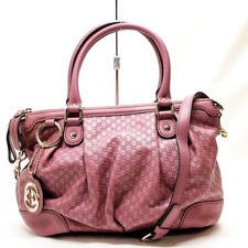 NO TARIFF Gucci Hand Bag Pink