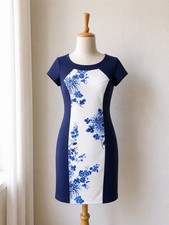 Ronni nicole blue white floral - blue,