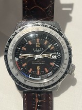 Vintage  Sicura  Mechanical hand wind 21 Jewels COMPUTER Mens Watch For Repair