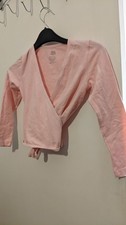 Girls Pink Ballet Wrap Cardigan By Move Dance Age 4-5-6 