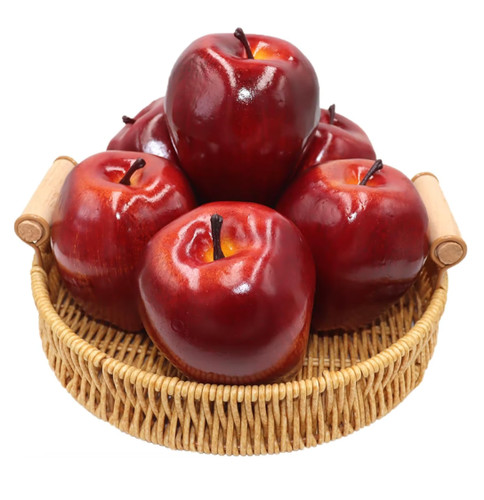 6pcs artificial apples - 6pcs,
