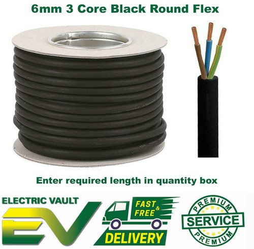 Tough rubber flex cable 6mm - tough,