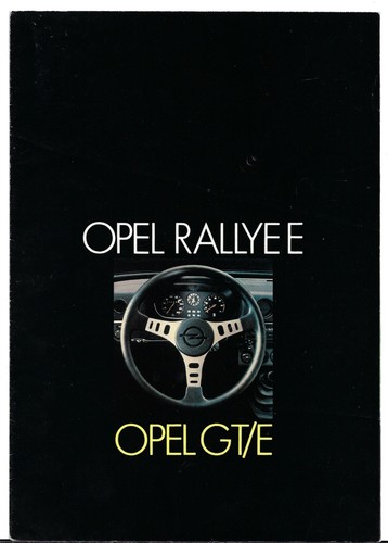 Opel kadett rallye gt - opel, e