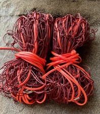 2 x 10z HEAVY DUTY 5FT BROWN NYLON DOUBLE PEG POKE PURSE NETS RABBIT FERRETING