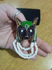 Egyptian pharoah cat - cat, brooch