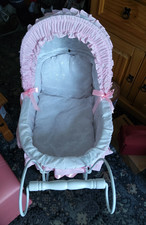 Wicker Dolls Pram For Reborn