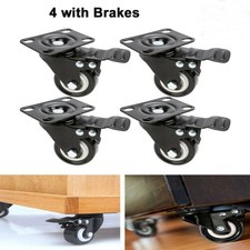 4 Pack Heavy Duty Lockable 2"