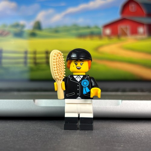 Lego jockey horse rider - horse,
