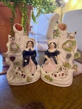 pair Of Antique Staffordshire