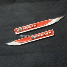 Pair Red Chrome MUGEN Silver