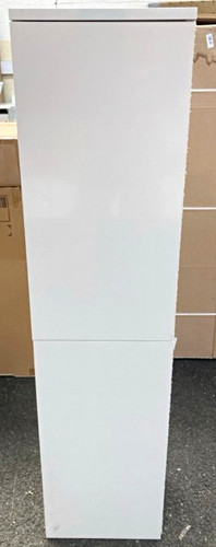 Modern gloss grey tall cabinet - grey,