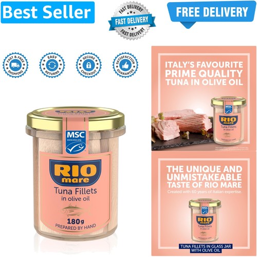 Tuna fillets glass jar - a,