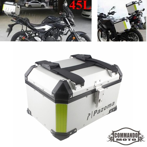 Aluminum motorcycle rear trunk - aluminum,