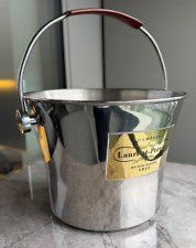 Rare Extra Large Laurent Perrier Magnum Champagne Ice Bucket with leather handle