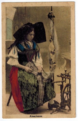 Postcard france alsace folk - france,