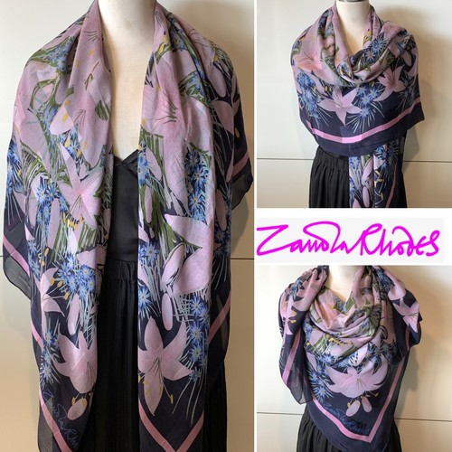 Zandra rhodes 100 silk - rhodes, 100%