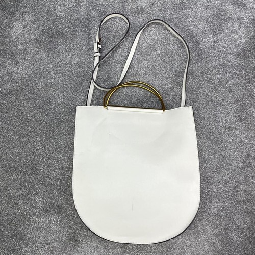 Cream faux leather - leather, handbag
