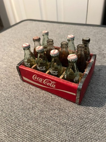 Coca cola miniature - cola, wood