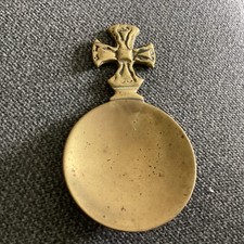 Vintage Solid Brass Tea Caddy Spoon