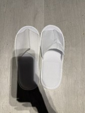 white hotel spa slippers one