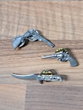 Vintage brown pewter - brown, pin