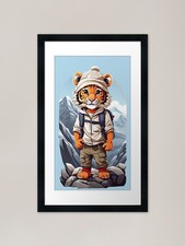 Young smiling tiger cub