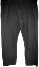 Wrangler A001 jeans Mens Black Waist46" x Leg32" Straight Used (EBSK4719)