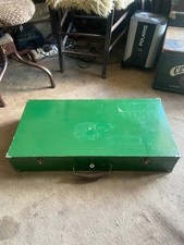 antique wood mechanics tool case