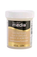 DecoArt Media Crackle Glaze 4oz Clear DMM16 Used Once