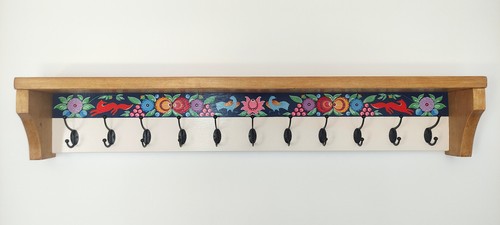 Handpainted coat rack - handpainted,