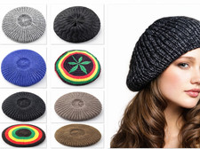 Beret Hat Beanie Crochet Knit