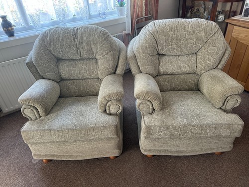 Two beige fabric matching - two,