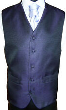 Mens Purple scroll Waistcoat for Wedding /Occasion 