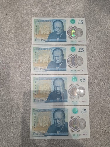 Five pound note rare - five, aa07