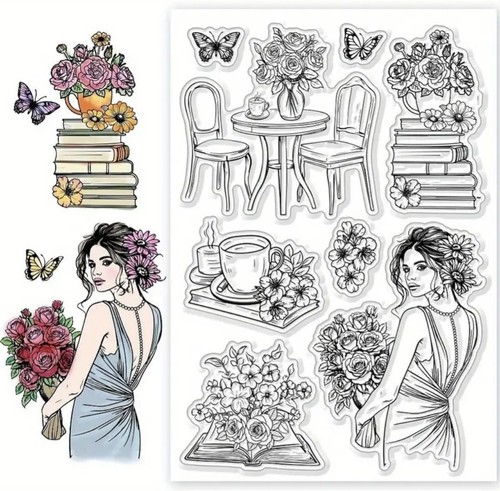 Clear stamps lady stamp - stamps,