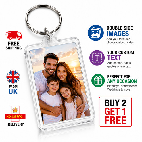 Personalised photo keyring - personalised,