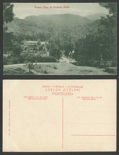 Ceylon old postcard nuwara - ceylon,