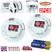 2 x Home Fire Alarm Smoke