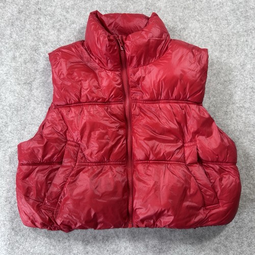 Red padded gilet - h&m,