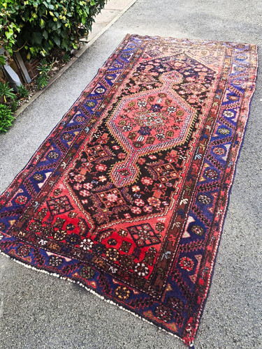 Hand knotted wool oriental rug - hand-knotted,