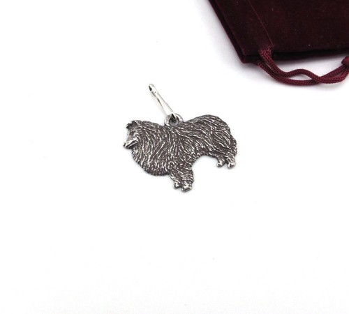 Sheltie pewter motif zipper - sheltie,