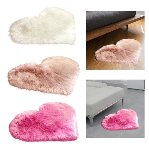 Plush heart shaped carpet - plush,