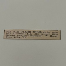 W. Moeser Planet Junior Seeder