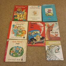 8 vintage 1970s children's books: Andy Pandy, Beatrix Potter, Richard Scarry etc