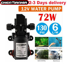 12V Water Pump High Pressure Diaphragm Self Priming 130PSI 6L/Min RV Caravan UK