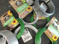 Galvanised or coated garden wire 1.2mm 1.6mm 2mm / 10m 15m 20m Over 1450 sold